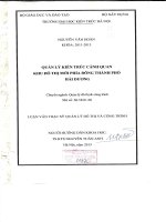 Quản lý kiến trúc cảnh quan khu đô thị mới phía đông thành phố hải dương (tt) 