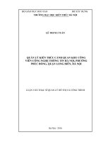 Quản lý kiến trúc cảnh quan khu công viên công nghệ thông tin hà nội, phường phúc đồng, quận long biên, hà nội (tt) 
