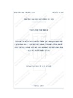 Tổ chức không gian kiến trúc quy hoạch khu du lịch sinh thái ven biển kỳ ninh, tỉnh hà tĩnh  bước đầu tiếp cận với vấn đề ảnh hưởng do biến đổi khí hậu và nước biển dâng (tt) 