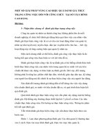 Một số giải pháp nâng cao hiệu quả đánh giá thực trạng công việc đối với công chức  tại sở tài chính cao bằng 