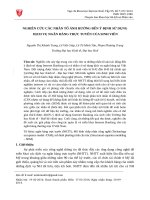 Nghiên Cứu Các Nhân Tố Ảnh Hưởng Đến Ý Định Sử Dụng Dịch Vụ Ngân Hàng Trực Tuyến Của Sinh Viên