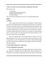 CÔNG tác NHÂN sự tại NGÂN HÀNG AGRIBANK VIETNAM