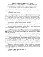 Những Vấn Đề Cơ Bản, Cốt Lõi Về Tư Tưởng, Đạo  Đức, Phong Cách Hồ Chí Minh