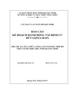 Báo Cáo Kế Hoạch Hành Động Tái Định Cư Rút Gọn(A-RAP)