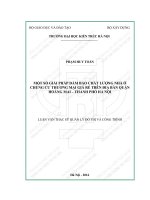 Một số giải pháp đảm bảo chất lượng nhà ở chung cư thương mại giá rẻ trên địa bàn quận hoàng mai thành phố hà nội (tt) 