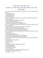 TRẮC NGHIỆM LỊCH sử 11 THEO bài có đáp án 