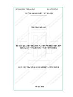 Quản lý trật tự xây dựng trên địa bàn khu kinh tế nghi sơn, tỉnh thanh hóa (tt) 