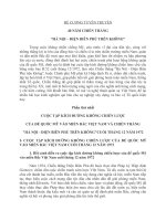 ĐỀ CƯƠNG TUYÊN TRUYỀN 40 NĂM ĐIỆN BIÊN PHỦ TRÊN KHÔNG