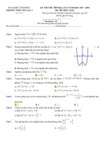 HOT Đề thi thử Toán THPT Quốc gia 2018 Sở Vĩnh Phúc (có đáp án có lời giải chi tiết) File Word