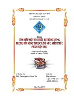 LUẬN văn sư PHẠM vật lý tìm HIỂU một số THIẾT bị THÔNG DỤNG TRONG đời SỐNG THUỘC LĨNH vực KIẾN THỨC PHẦN điện học 