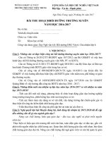 BÀI THU HOẠCH BỒI DƯỠNG THƯỜNG XUYÊN THCS MODULE 14, 18, 20, 23