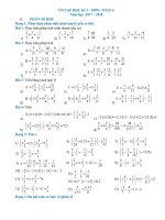 đề cương ÔN tập học kì 2 toán 6