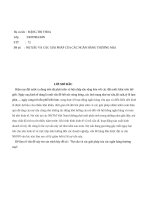 Tiểu luận môn ngân hàng thương mại nợ xấu và các giải pháp của các ngân hàng thương mại 