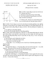 ĐỀ THI OLIMPIC VẬT LÝ LỚP 10