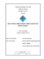 LUẬN văn sư PHẠM vật lý máy PHÁT điện một CHIỀU KÍCH từ SONG SONG 