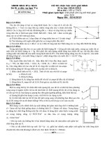 ĐỀ THI HSG VẬT LÝ LỚP 9 BẮC NINH