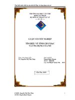 LUẬN văn sư PHẠM vật lý tìm HIỂU về TÍNH CHẤT bạc và ỨNG DỤNG của nó 