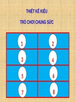 Thiết kế Trò chơi chung sức sinh động