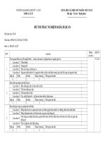 đề thi trắc nghiệm pháp luật đại cương