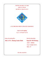 LUẬN văn sư PHẠM vật lý các PHƯƠNG PHÁP làm GIÀU URANIUM 