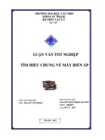 LUẬN văn sư PHẠM vật lý tìm HIỂU CHUNG về máy BIẾN áp 