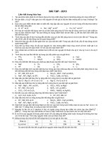 bài tập hóa học vô cơ