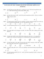 400 câu HÌNH học KHÔNG GIAN có đáp án