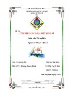 LUẬN văn sư PHẠM vật lý tìm HIỂU các LOẠI máy KINH vĩ 