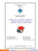 LUẬN văn LUẬT tư PHÁP PHÁP LUẬT bảo vệ môi TRƯỜNG KHU dân cư đô THỊVÀ THỰC TIỄN THỰC HIỆN tại KHU dân cư đô THỊ 5a, TP  sóc TRĂNG 