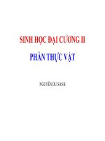 Sinh học đại cương  phần thực vật