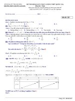 Tài liệu HOT Đề thi thử Toán THPT Quốc gia 2018 Sở Thanh Hoá (có lời giải chi tiết)