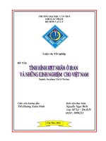 LUẬN văn sư PHẠM vật lý TÌNH HÌNH hạt NHÂN ở IRAN và NHỮNG KINH NGHIỆM CHO VIỆT NAM 