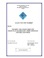 LUẬN văn sư PHẠM sử tìm HIỂU VIỆC kí kết HIỆP ước NHÂM TUẤT (561862) GIỮA TRIỀU ĐÌNH HUẾ với THỰC dân PHÁP 