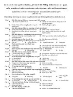 TRẮC NGHIỆM có đáp án môn học mô cơ QUAN – điều DƯỠNG CHÍNH QUI 