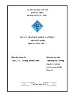 LUẬN văn sư PHẠM vật lý lợi ÍCH của NĂNG LƯỢNG hạt NHÂN 