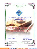 LUẬN văn LUẬT tư PHÁP bảo hộ QUYỀN của NGƯỜI BIỂU DIỄN THEO PHÁP LUẬT VIỆT NAM 