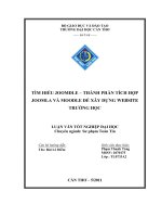 LUẬN văn sư PHẠM TOÁN tìm HIỂU JOOMDLE – THÀNH PHẦN TÍCH hợp JOOMLA và MOODLE để xây DỰNG WEBSITE TRƯỜNG học 