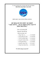 Kế hoạch tổ chức sự kiện