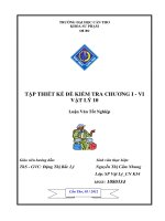 LUẬN văn sư PHẠM vật lý tập THIẾT kế ĐỀKIỂM TRA CHƯƠNG i   VI vật lý 10 