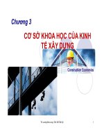 cơ sở khoa học của kinh tế xây dựng 