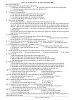 127 CÂU HỎI TRẮC NGHIỆM BẢNG TUẦN HOÀN VÀ CÁC QUY LUẬT