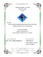 LUẬN văn sư PHẠM vật lý tập vận DỤNG PHƯƠNG PHÁP đọc SÁCH vào 6 bài TRONG SÁCH vật lý 12 NÂNG CAO 