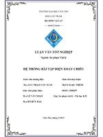 LUẬN văn sư PHẠM vật lý HỆTHỐNG bài tập điện XOAY CHIỀU 
