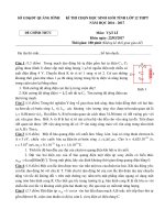  ĐỀ THI HSG VẬT LÝ LỚP 12 QUẢNG BÌNH 2017