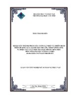 KHẢO sát THÀNH PHẦN sâu CUỐN lá NHỎ và THIÊN ĐỊCH TRÊN RUỘNG lúa tại HUYỆN TRÀ ôn, TỈNH VĨNH LONG và HIỆU lực của một số LOẠI THUỐC hóa học đối với LOÀI sâu CUỐN lá NHỎ 