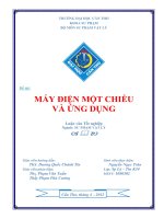 LUẬN văn sư PHẠM vật lý máy điện một CHIỀU và ỨNG DỤNG 