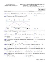 Đề KSCL ôn thi THPTQG 2018 môn toán trường THPT quỳnh lưu 1 – nghệ an lần 2 