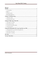 Bài giảng  Quy hoạch môi trường đại học thủy lợi