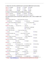 35 câu hỏi ôn tập kiến thức tiếng anh lớp 10 file word có lời giải chi tiết