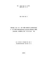 TÌM HIỂU một số CHỈ TIÊU SINH lý, SINH THÁI của cá mè VINH (barbodes gonionotusbleeker, 1850) GIAI đoạn PHÔI, cá bột và cá HƯƠNG 